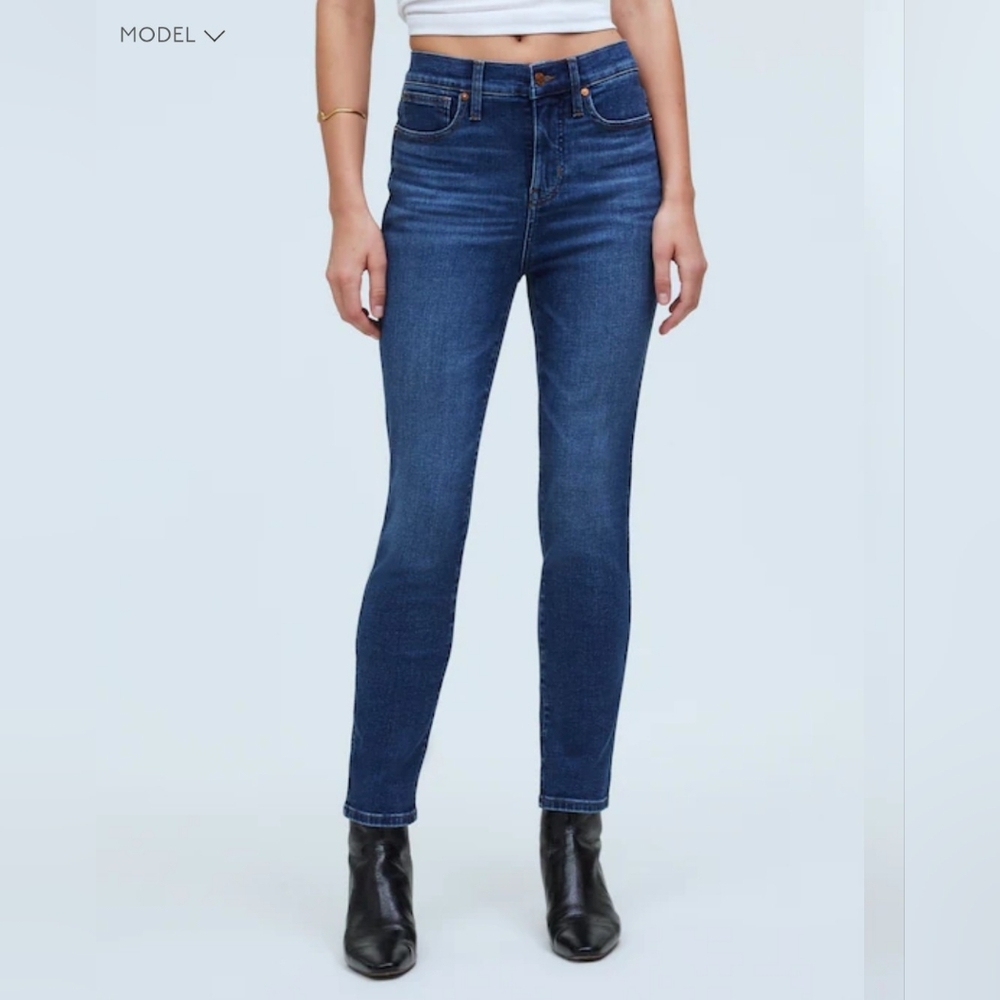Madewell Stovepipe Jeans High-Rise Blue Size 27